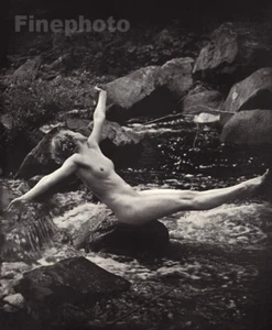 1937 Original Photo Lithograph FEMALE NUDE Woman Art Deco ALFRED CHENEY JOHNSTON - Picture 1 of 1