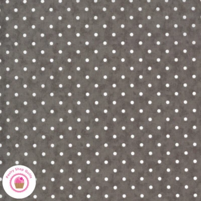 Moda SANCTUARY 44257 26 Brown White Polka Dots 3 SISTERS Quilt Fabric - Image 1 of 4