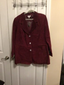 Dia &Co Übergröße Western Boho Cowgirl Reitsport Leder Blazer Hippie Business - Bild 1 von 7