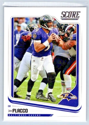 2018 Score Football - Joe Flacco - Baltimore Ravens - Base - #23 - Image 1 of 2