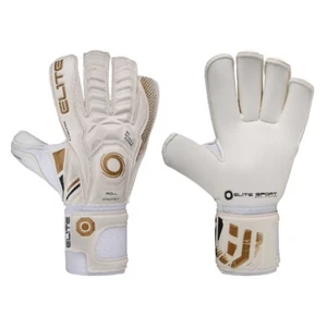 Elite Sports "Real" White Professional Football Goalkeeping Gloves RRP £99.99 - Picture 1 of 5