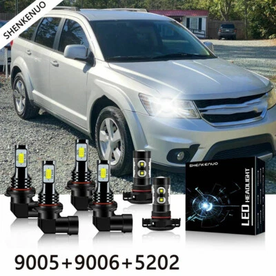 Светодиодная противотуманная лампа для Dodge Journey 2010 2011-2018 годов выпуска 6000K ярко-белая - Изображение 1 из 4