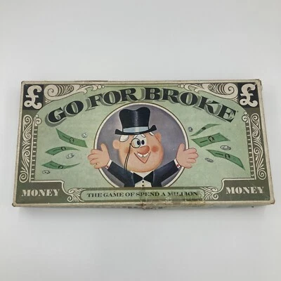 Go For Broke Board Game Selchow Righter Vintage Games 1965 - Image 1 of 4