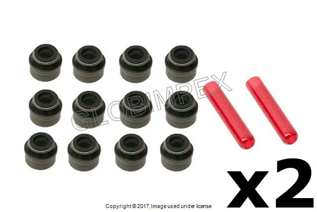 BMW E34 E36 E39 E46 E53 E60 Valve Stem Seal Kit (2) CORTECO-CFW OEM - Image 1 of 1