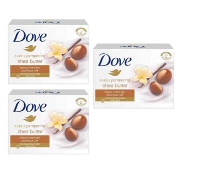 Dove beauty cream bar pack of 3 (shea butter) 350gm - Image 1 of 4