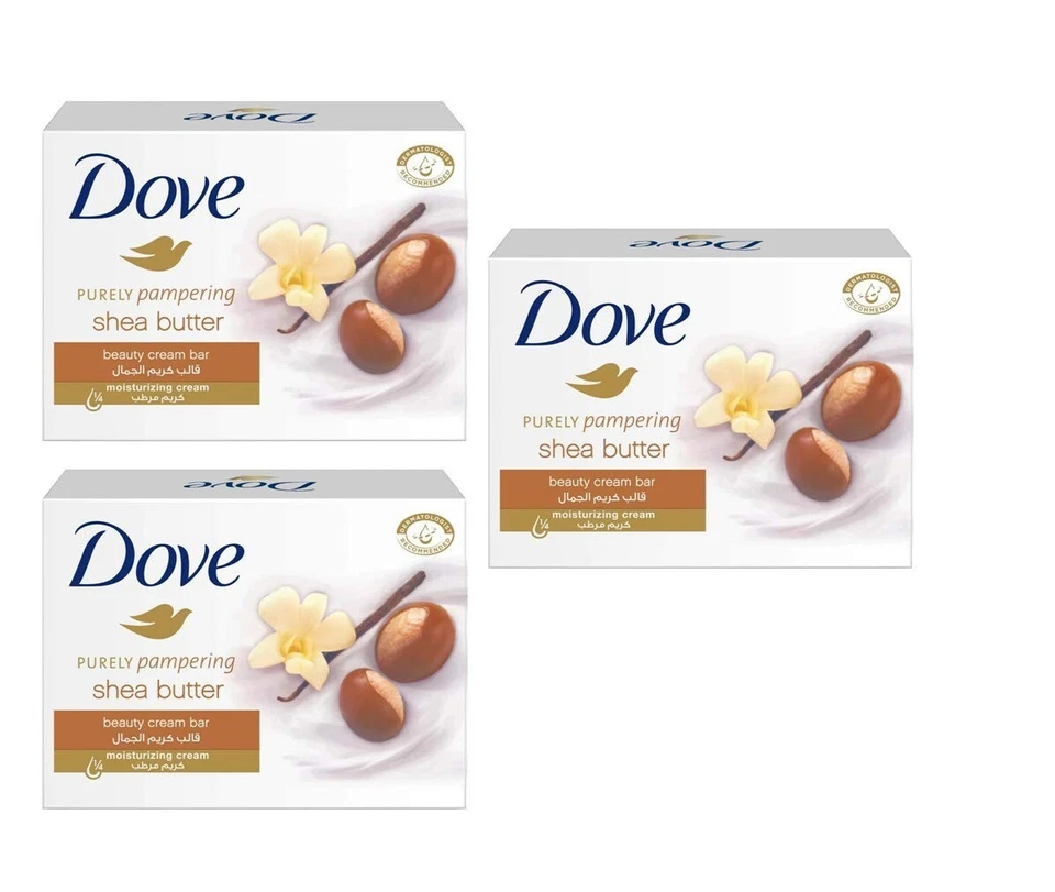 Dove beauty cream bar pack of 3 (shea butter) 350gm - Image 1 of 4