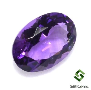 Certified Natural Amethyst Oval Cut 14x10 mm 5.37 Cts Top Purple Shade Gemstone - Picture 1 of 5