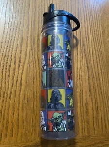 Botella de agua Star Wars Retro Personaje Cuadrados Aislada Doble Pared 16oz - Imagen 1 de 3
