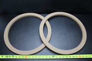 2 MDF SPEAKER RING SPACER 15 INCH WOOD 3/4 THICK FIBERGLASS BOX ENCLOSE RING-15R