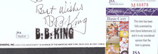 B.B. KING Signed Autograph 2x5.5 Album Page JSA The Blues