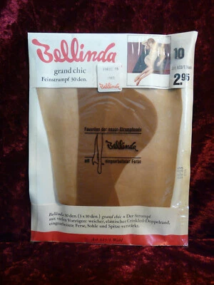 Nylons Strapsstrümpfe Perlonstrümpfe  GR.10 Lang vintage Bellinda Strümpfe - Bild 1 von 4