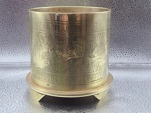 Trench Art WWI Artillery Shell Pot Jan 1917 Polte Magdeburg Egypt Style - Picture 1 of 13