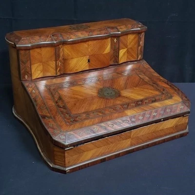 Antique 1860  Travel Writing Box French Napoleon Style Worthy of Royalty - Image 1 of 4