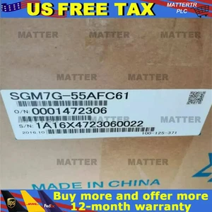 Yaskawa SGM7G-55AFC61 Servo Motor 1PC New Expedited Shipping SGM7G55AFC61 - Afbeelding 1 van 2