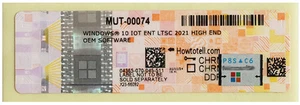 Microsoft Windows 10 Enterprise 2021 IoT MUT-00074 Single Device USB Drive - Picture 1 of 3