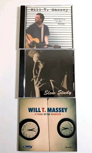 Lot of 3 Will T. Massey Letters in the Wind Slow Study 30 Yrs CD's Folk Rock HTF - Imagen 1 de 16