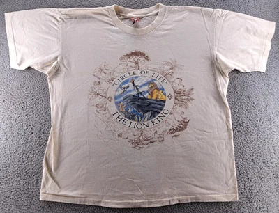 Camiseta DE COLECCIÓN Disney El Rey León Círculo de la Vida Para Hombres XL Puntada Única EE. UU. Foto 1 de 4