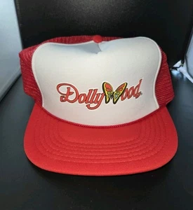 Vintage Dollywood Pigeon Forge White&Red Butterfly Mesh Snapback Hat Trucker Cap - Picture 1 of 6