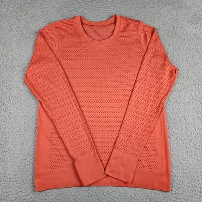 Camisa Lululemon Mujer 6 Naranja Tecnología Activa Correr Yoga Manga Larga Foto 1 de 4