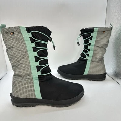 Bogs Snow Nights Women 6 US Waterproof Insulated Boots Teal Black - Image 1 of 4