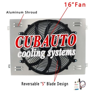 Kit de cobertura de ventilador de alumínio ajuste 1963-66 Chevy C10/20 K10 K20 GMC Suburban Oldsmobile - Imagem 1 de 4