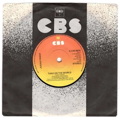 1978 Judas Priest - Take On The World / Starbreaker 45rpm 7" Vinyl CBS S 6915 Foto 1 de 2