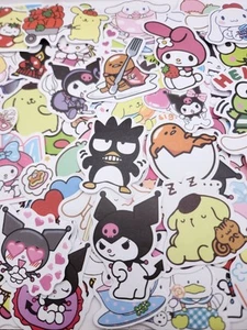 100Pc Sticker Pack- Sanrio Hello Kitty And Friends Stickers- Assorted Stickers - Picture 1 of 8