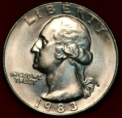 Uncirculated 1983-D Denver Mint Clad Washington Quarter - Image 1 of 2