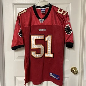 Maglia calcio Barrett Ruud Tampa Bay Bucs NFL vintage Reebok cucita uomo 50 L - Foto 1 di 13