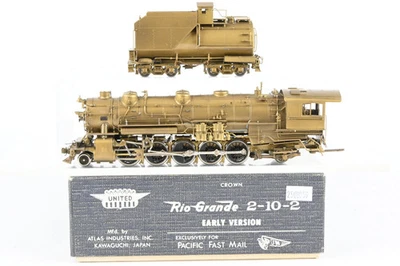HO Brass PFM United D&RGW Denver & Rio Grande Western 2-10-2 Early Version F-81 - Image 1 of 4