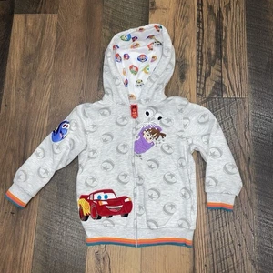 Disney Hooded sweater Monsters Inc Boo lightning McQueen Dory Hoodie Size 6 - Picture 1 of 12