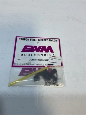 BVM Off-set Door Hinges #5525 Carbon Fiber Molded Nylon R/C Model Airplane - Image 1 of 4
