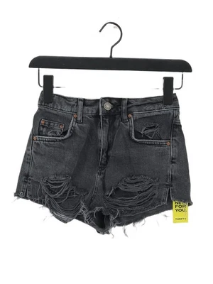 Topshop Women's Shorts W 24 in Grey 100% Cotton Mom - Image 1 of 4