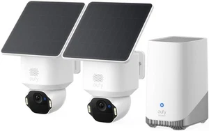 eufy Security SoloCam E42 2-Cam Kit, 4K Security Camera Wireless Outdoor, Solar - Picture 1 of 8