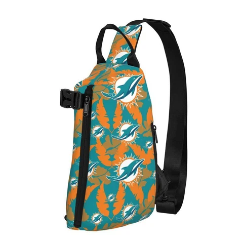 Miami Dolphins Adult Crossbody Bag Single Shoulder Bag Printed Chest Bags Cover