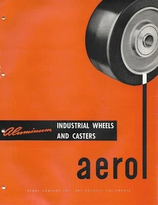 MRO Brochure - Aerol - Aluminum Industrial Wheels Casters - c1953 (MR684) - Picture 1 of 1