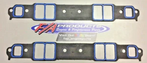 Fel-Pro 1206 Small Block Chevy 1.31" x 2.21" Port Intake Manifold Gasket Pair - Picture 1 of 3