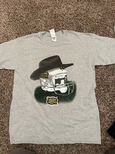 Vintage 2004 Super Bowl XXXVIII Houston NFL Gildan Shirt Grey Size Large - Picture 1 of 4