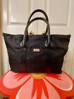Oroton Canvas And Leather  Extra Large  Black Satchel Handbag. Condition Is Very
