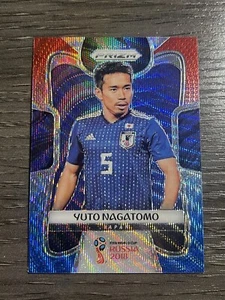 2018 Panini Prizm World Cup Soccer Red Blue Wave #118 Yuto Nagatomo - Picture 1 of 2