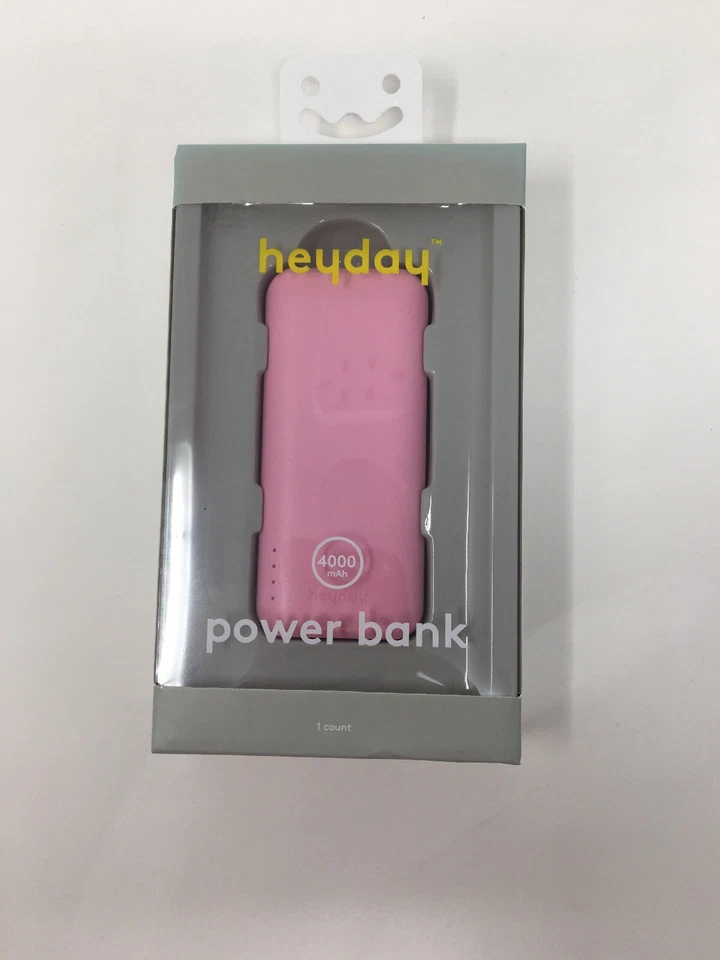 Heyday 4000mah Power Bank Portable Charger - Peony Pink