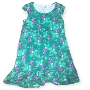 Disney Girls Nightgown Size M 8/10 Eeyore Green Pooh Bear - Picture 1 of 2