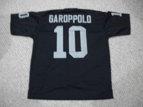 JIMMY GAROPPOLO Unsigned Custom Vegas Black Sewn New Football Jersey Sizes S-3XL Cover