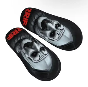 Custom Print Terrifier House Slippers Cozy Warm Horror Movie Clown Sz L. - Picture 1 of 3