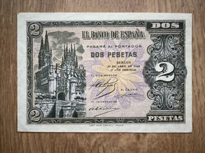 IBERMONEDA| España 2ptas. Burgos 1938. Plancha S.C. - Picture 1 of 2