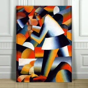 KAZMIR MELEVICH - Woodcutter - CANVAS ART PRINT POSTER - Abstract - 12x8" - Picture 1 of 1