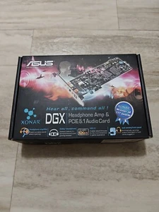 Brand NEW ASUS PCI Express Xonar DGX Sound Card PCIE 5.1 Audio Headphone AMP NIB - Afbeelding 1 van 20