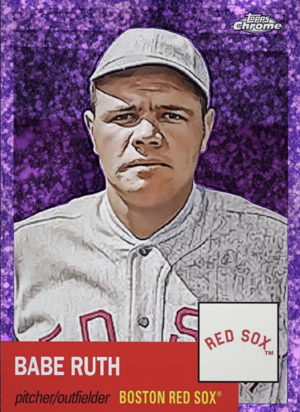 [DIGITAL] Topps Bunt - Babe Ruth Chrome Platinum 23 S2 Purple Speckle Base - Image 1 of 1