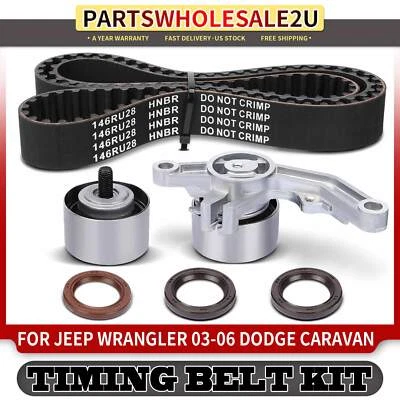 6x Kit de correa de distribución para Jeep Wrangler TJ 2003-2006 Dodge Caravan Chrysler Sebring Foto 1 de 4
