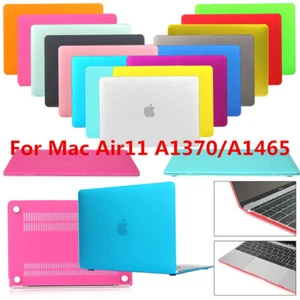 Rubberized Hard Case Matte Cover For MacBook Air 11inch A1370 A1465 - Afbeelding 1 van 17